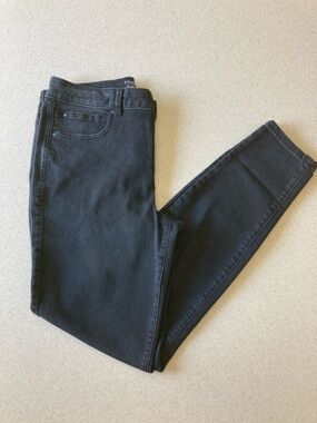 Maurices Black Skinny Jeans High-Rise Ever-Flex Women Sz 14 Long